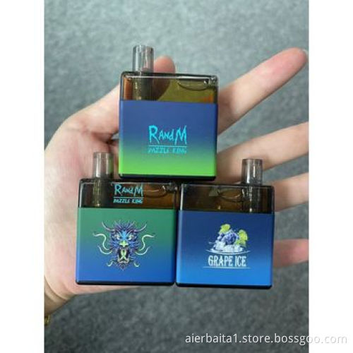 2021 Hot Sale RM Dazzle King Disposable E Cigarette with Fruit Flavors and Customized Colors Ecig